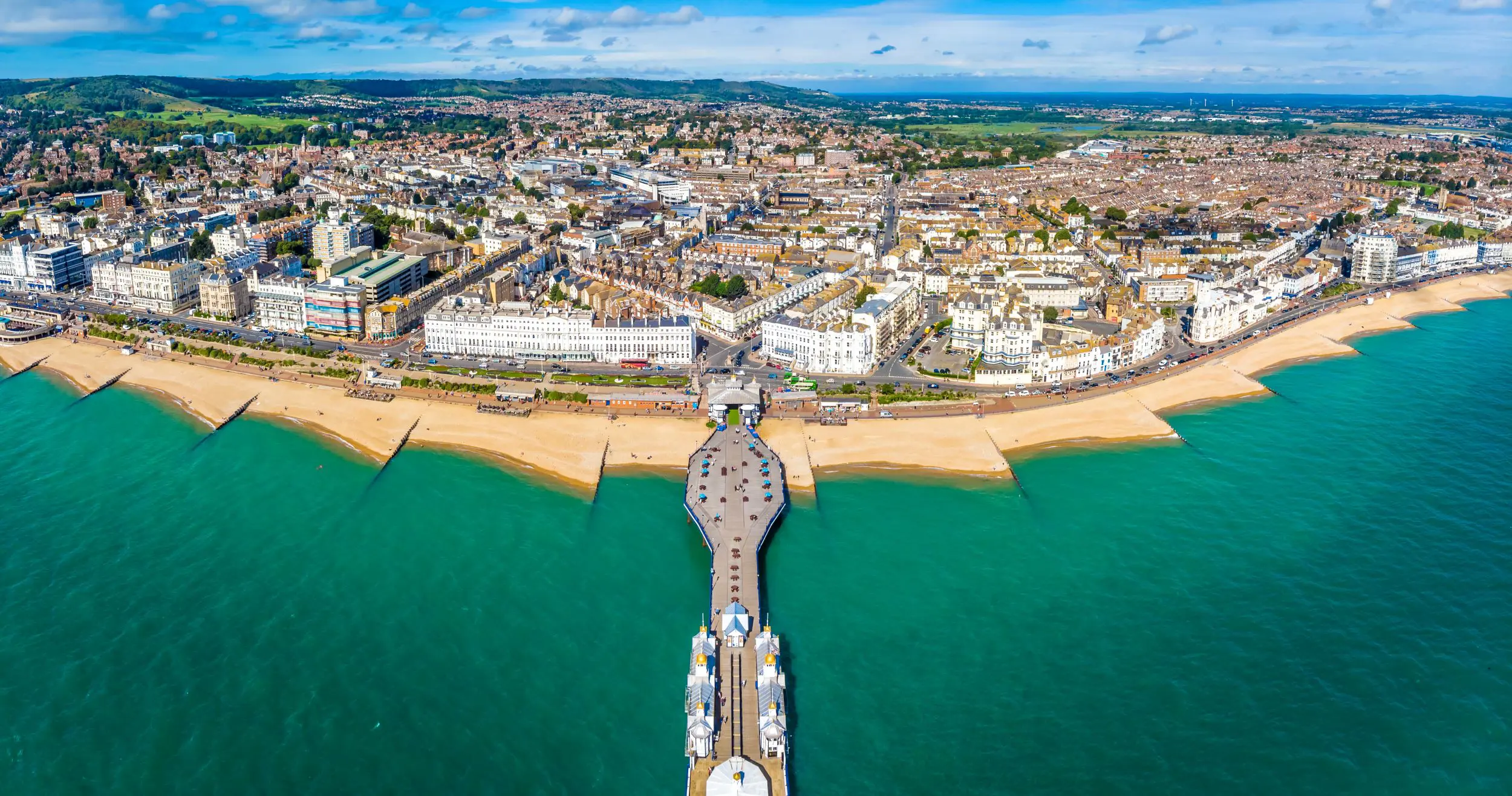 Eastbourne Beach aerial View
