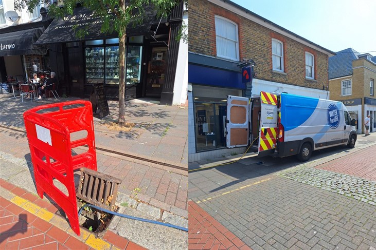 Sewer investigations at Herne Bay